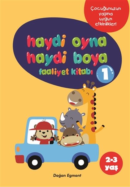 Haydi Oyna Haydi Boya Faaliyet Kitabı 1 2 3 Yaş