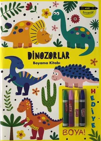 Dinozorlar Boyama Kitabı Minik Ressamlar
