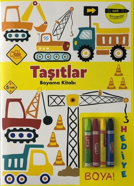 Taşıtlar Boyama Kitabı Minik Ressamlar