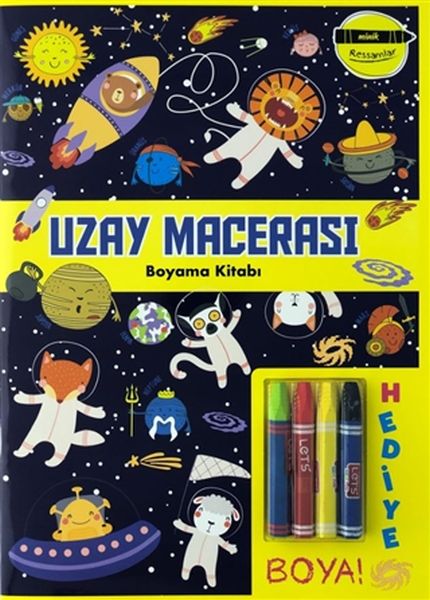 Uzay Macerası Boyama Kitabı Minik Ressamlar