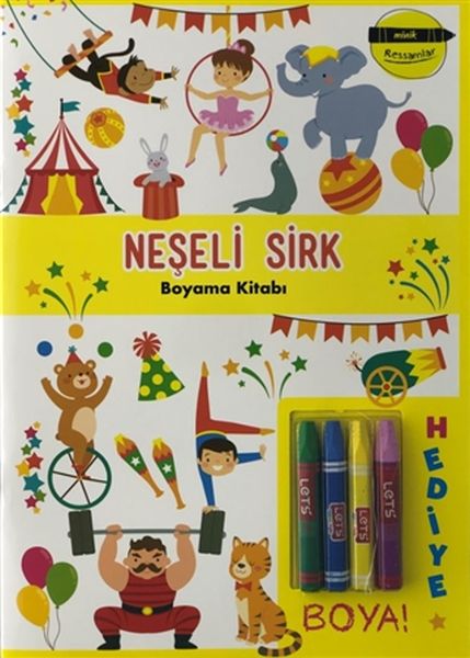 Neşeli Sirk Boyama Kitabı Minik Ressamlar