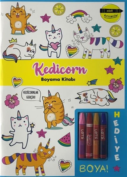 Kedicorn Boyama Kitabı Minik Ressamlar