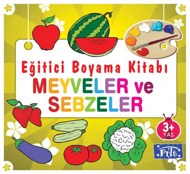 Eğitici Boyama Kitabı Meyveler ve Sebzeler