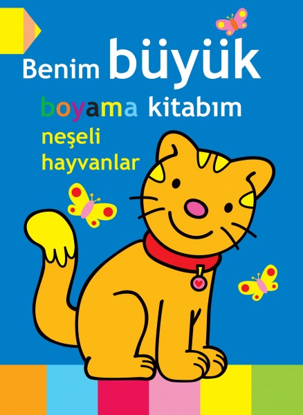 Benim Büyük Boyama Kitabım Neşeli Hayvanlar