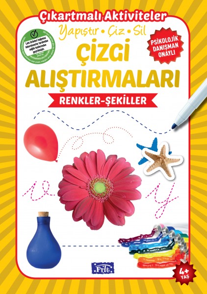 Renkler Şekiller Çizgi Alıştırmaları