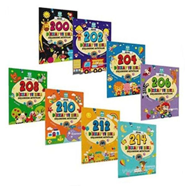 Dikkat ve Zeka Güçlendirme Aktiviteleri 8 Kitap Takım