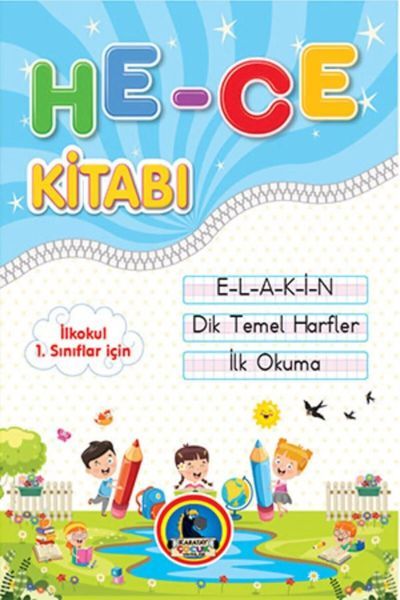 İlkokul 1.Sınıflar için İlk Okuma Hece Kitabı E L A K İ N