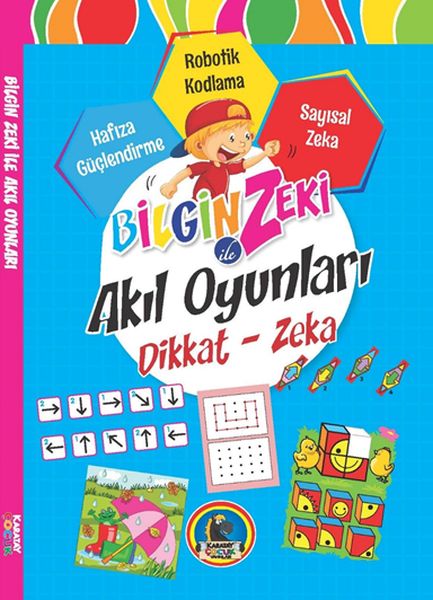 Bilgin Zeki ile Akıl Oyunları Dikkat Zeka Mavi Seri