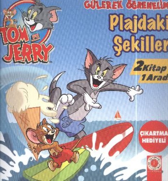 Tom ve Jerry Gülerek Öğrenelim Pilajdaki Şekiller Zıtlıklar Parkı 2 Kitap 1 Arada
