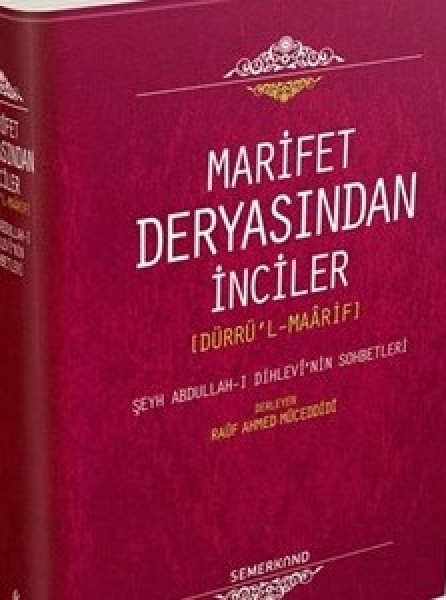 Marifet Deryasından İnciler Dürrü'l Maarif