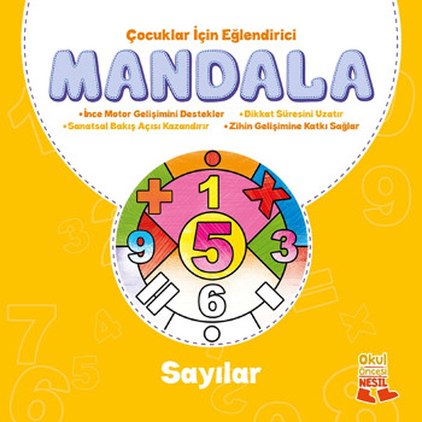 Çocuklar İçin Eğlendirici Mandala Sayılar