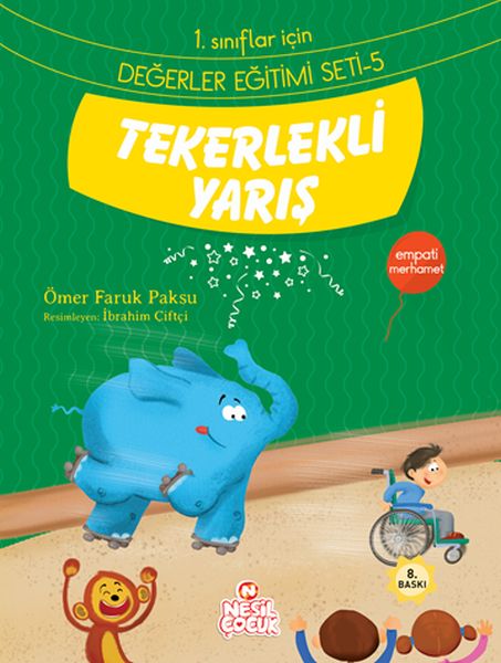 Tekerlekli Yarış 1. Sınıflar İçin Değerler Eğitimi Seti 5