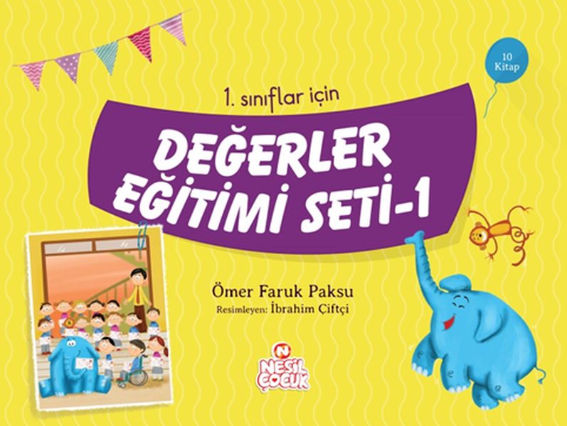 Değerler Eğitimi Seti 1 10 Kitap