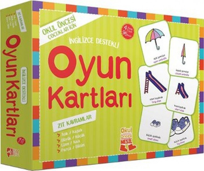 Oyun Kartları Zıt Kavramlar