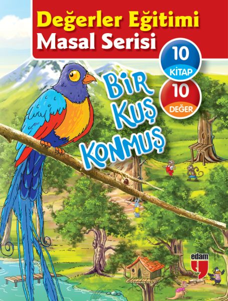 Değerler Eğitimi Masal Serisi Bir Kuş Konmuş 10 Kitaplık Set