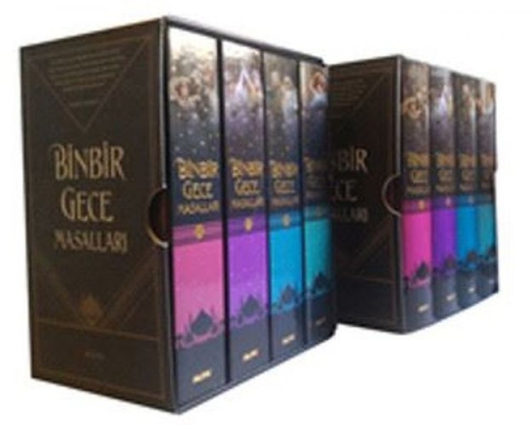 Binbir Gece Masalları 4 Kitap Birarada Kutulu Ciltli