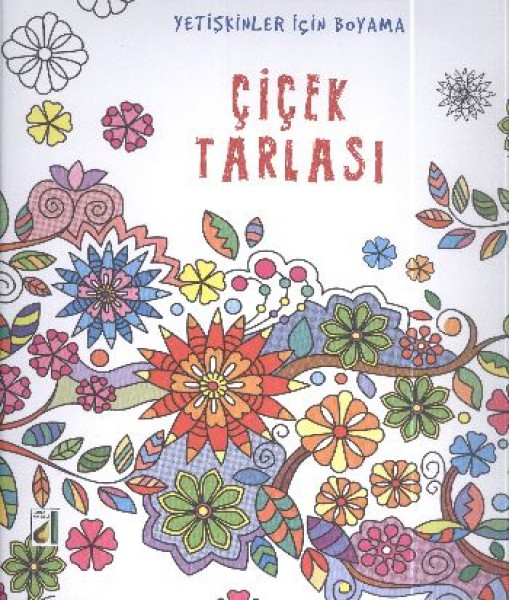 Yetişkinler İçin Boyama Çiçek Tarlası