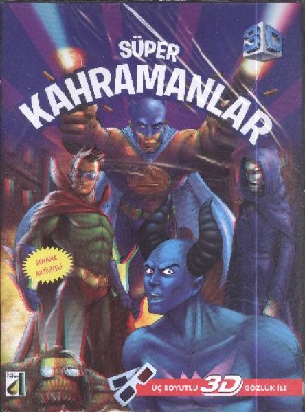 Üç Boyutlu Masallar Süper Kahramanlar 3D Gözlük ile