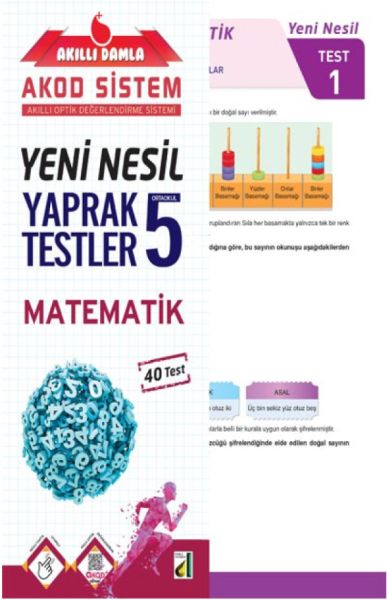 Akıllı Damla Matematik Yeni Nesil Yaprak Testler 5. Sınıf