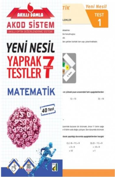 Akıllı Damla Matematik Yeni Nesil Yaprak Testler 7. Sınıf