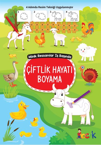 Çiftlik Hayatı Boyama Minik Ressamlar İş Başında