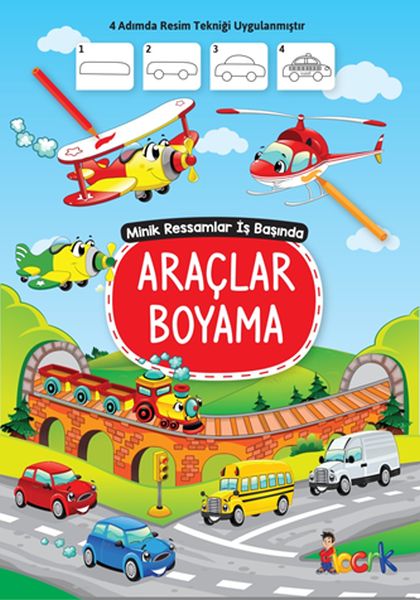 Araçlar Boyama Minik Ressamlar İş Başında