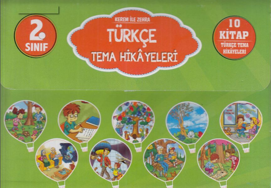2. Sınıf Kerem İle Zehra Türkçe Tema Hikayeleri 10 Kitap