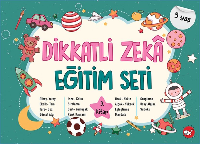 Dikkatli Zeka Eğitim Seti 3. Kitap 5 Yaş