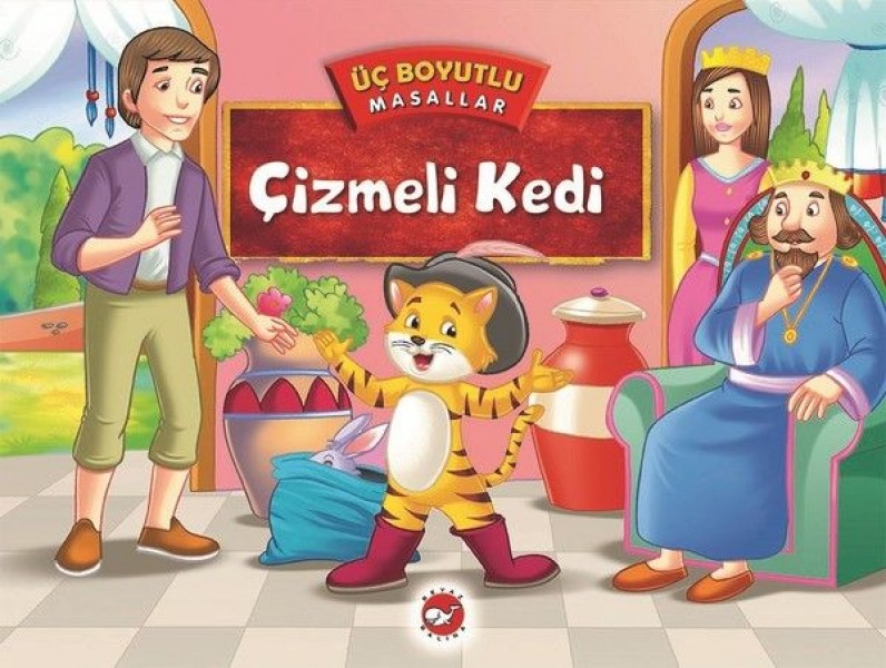 Üç Boyutlu Masallar Çizmeli Kedi Ciltli