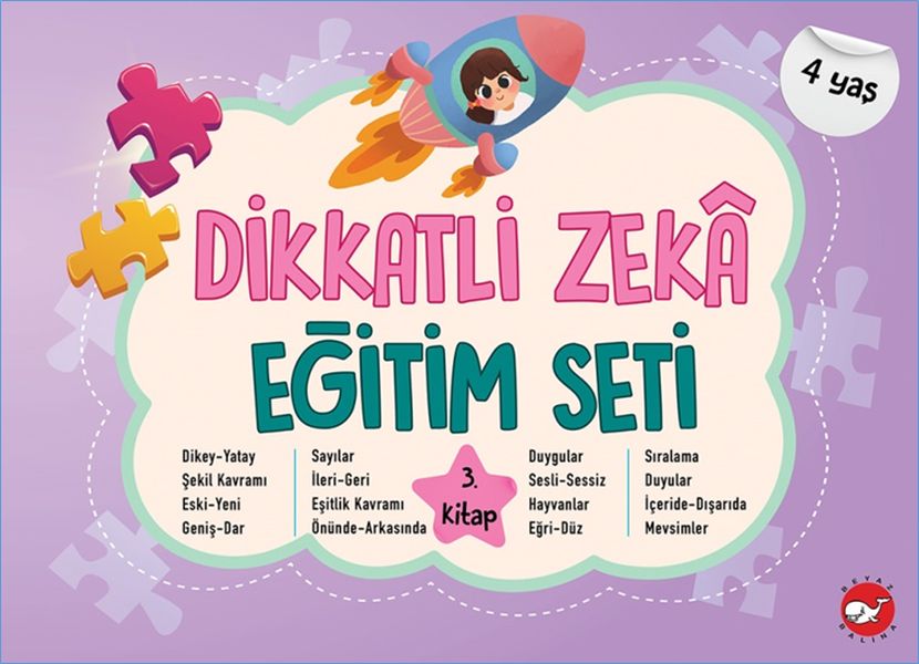Dikkatli Zeka Eğitim Seti 3. Kitap 4 Yaş