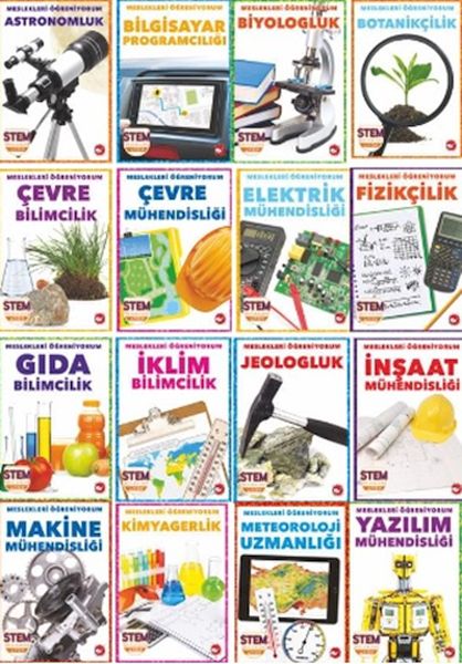 Meslekleri Öğreniyorum Set 16 Kitap