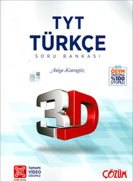 3D TYT Türkçe Tamamı Video Çözümlü Soru Bankası Yeni