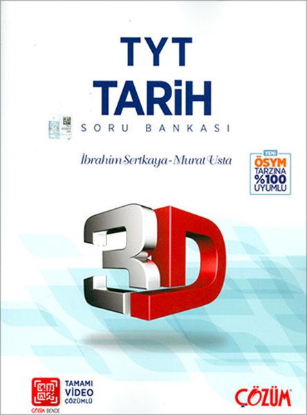 3D TYT Tarih Tamamı Video Çözümlü Soru Bankası Yeni