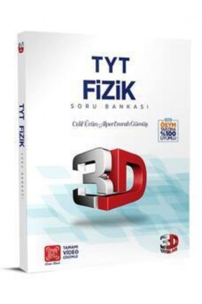 3D TYT Fizik Tamamı Video Çözümlü Soru Bankası Yeni