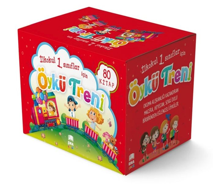 Öykü Treni Seti 80 Kitap Takım 1. ve 2. Sınıflar İçin, Düz Yazılı
