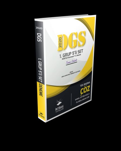 İntibak DGS 2020 1. Grup 5'li Set Tamamı Çözümlü Yeni