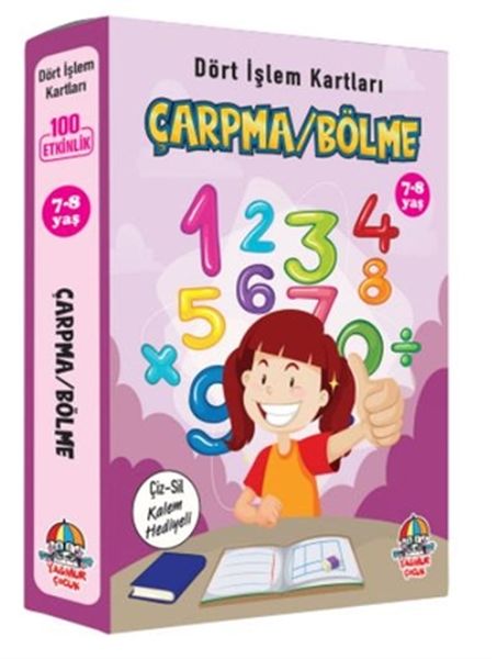 Çarpma Bölme Dört İşlem Kartları 7 8 Yaş Cep Boy