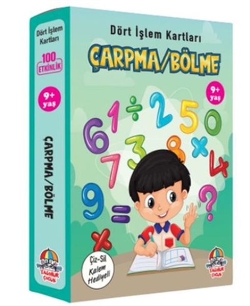Çarpma Bölme Dört İşlem Kartları 9 Yaş Cep Boy