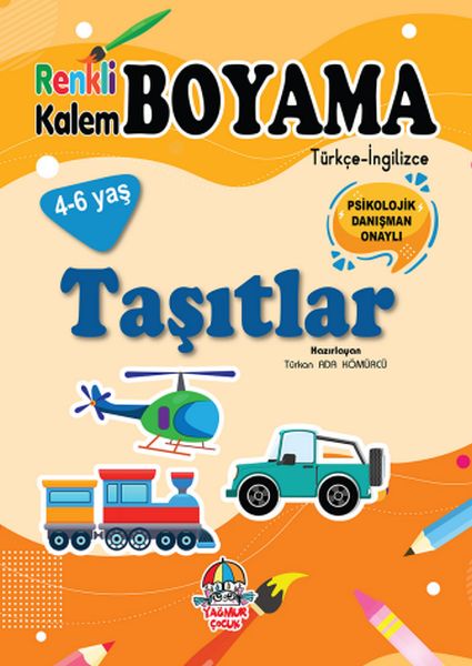 Renkli Kalem Boyama Taşıtlar