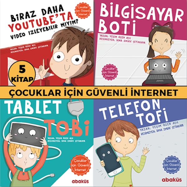Çocuklar İçin Güvenli İnternet Seti 5 Kitap Takım