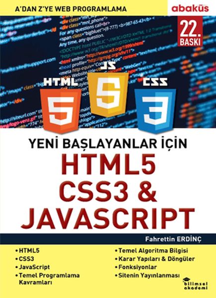 Yeni Başlayanlar İçin HTML5, CSS3 ve Javascript A Dan ZYe Web Programlama