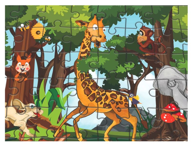 Hayvanlar Ve Duygular Yapbozu 96'lı